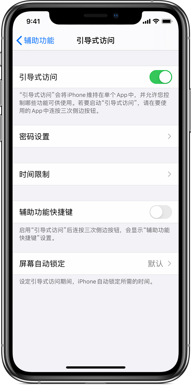 琅琊苹果手机维修分享如何在 iPhone 上退出引导式访问 