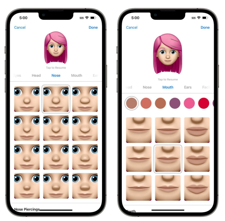 琅琊苹果手机维修分享​iOS 16中的拟我表情有了哪些变化和升级 
